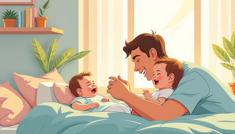 un papa partage une astuce ingénieuse et efficace pour apaiser rapidement les pleurs de son bébé, une solution simple à découvrir pour tous les parents.
