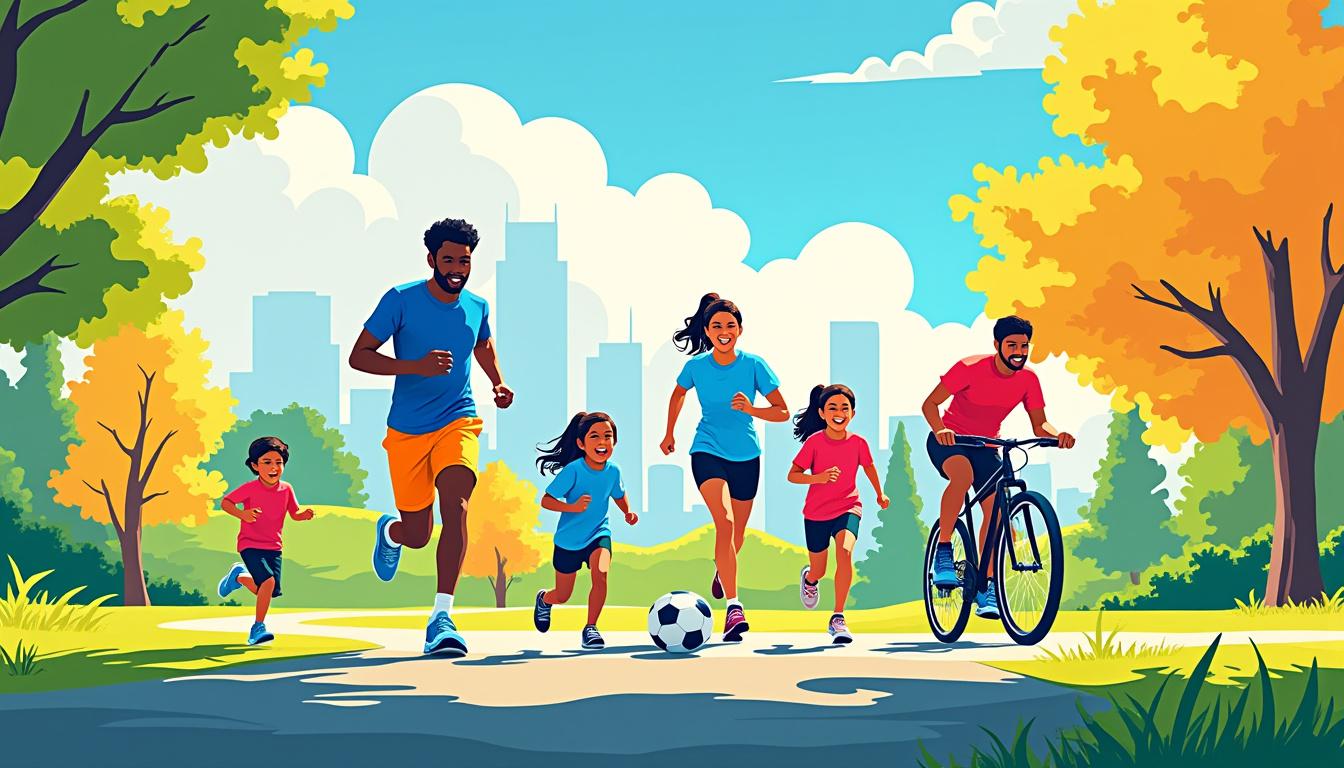 nike promeut le sport en famille dès le plus jeune âge, favorisant le bien-être, la complicité et le plaisir de bouger ensemble.