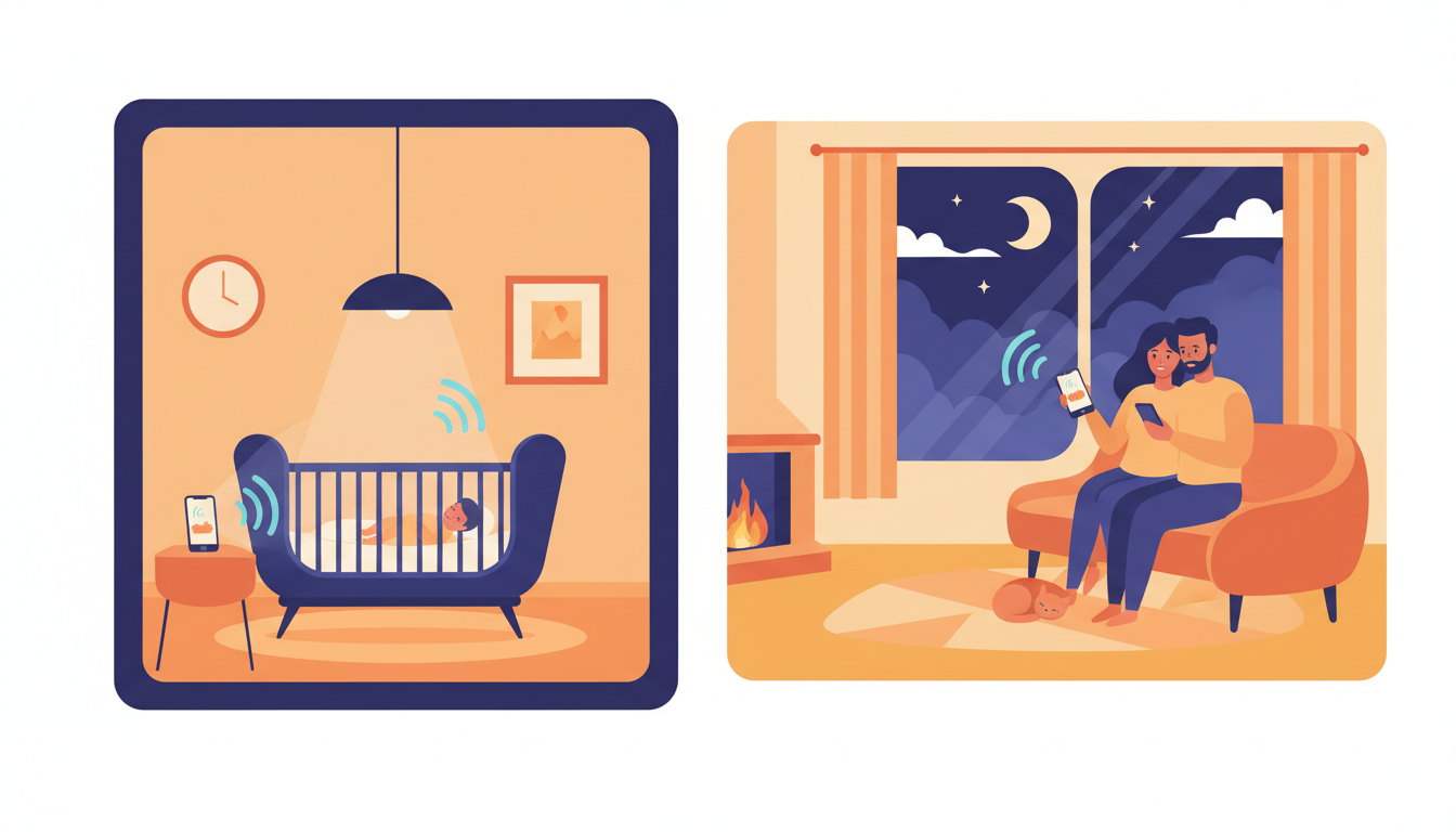 ontdek hoe je twee smartphones verandert in een effectieve babyfoon met onze volledige gids over babyfoon-apps, die gratis en betaalde opties vergelijkt om de veiligheid van je kind te waarborgen.