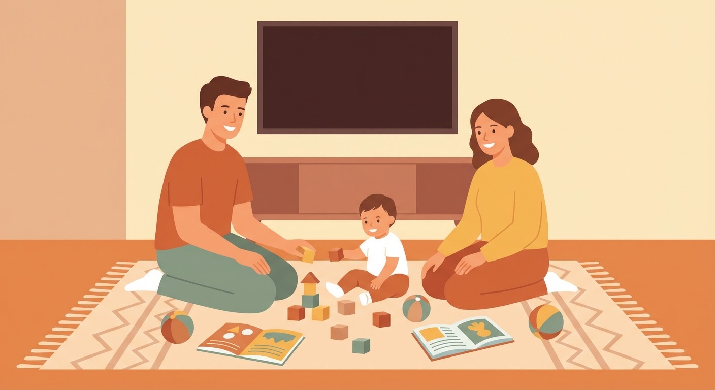 ontdek onze tips voor het beheren van schermgebruik (televisie, computer, tablet) bij kinderen van 1 tot 3 jaar, voor een gezonde en aangepaste balans in hun ontwikkeling.