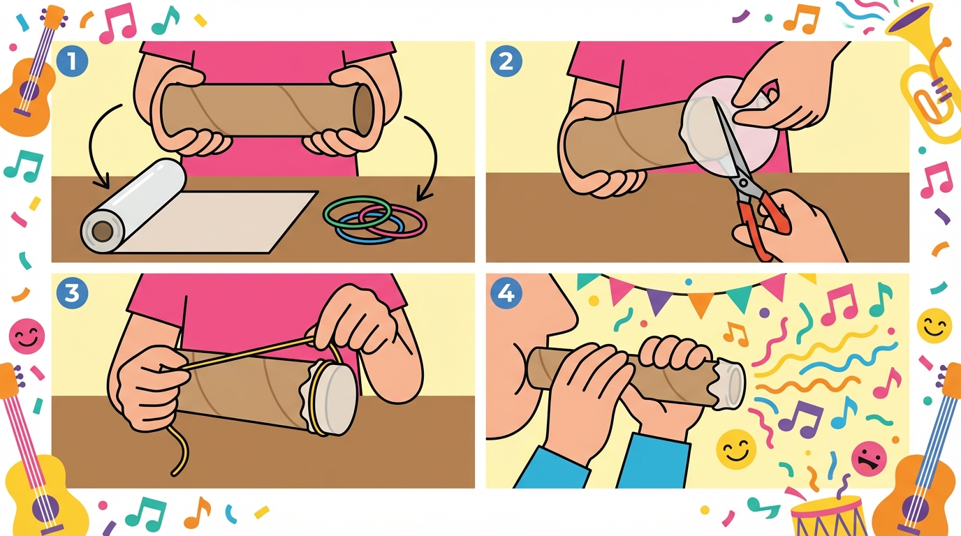 apprenez à fabriquer un kazoo facilement grâce à notre guide pas à pas, idéal pour animer la fête de la musique avec une activité ludique et créative.