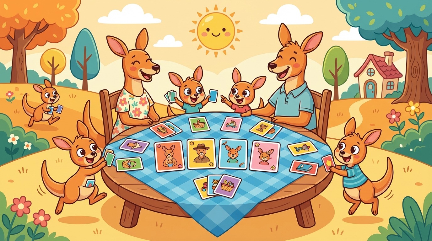 découvrez le jeu de 7 familles kangourou kids, une version revisitée du classique pour amuser et éduquer les enfants tout en stimulant leur mémoire et leur esprit d'équipe.