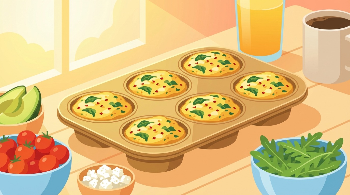 découvrez la recette facile des omelettes muffins, parfaites pour un petit déjeuner rapide et délicieux, riches en saveurs et nutritives.