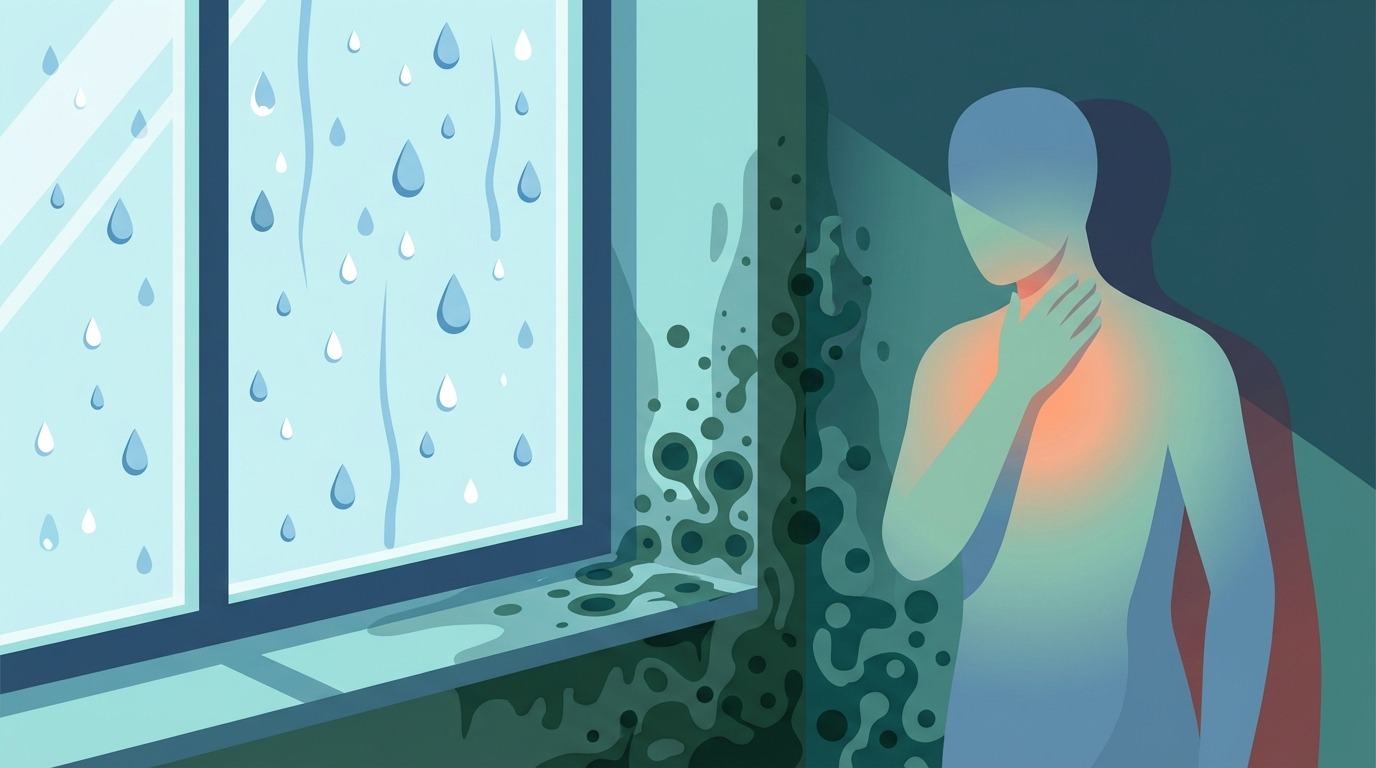 entdecken Sie, wie Feuchtigkeit und Schimmel Asthma verschlimmern können, mit Tipps zur Vorbeugung und Verbesserung der Luftqualität in Ihrer Wohnung.
