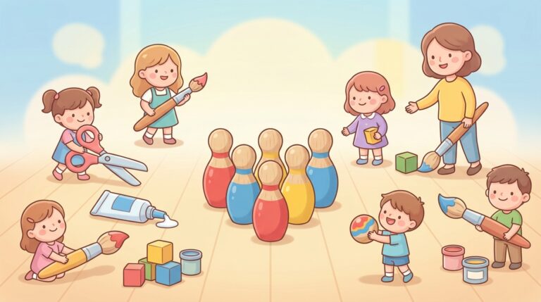 découvrez notre jeu de quilles familial à bricoler, spécialement conçu pour les enfants de 3 à 5 ans. une activité ludique et créative pour toute la famille !