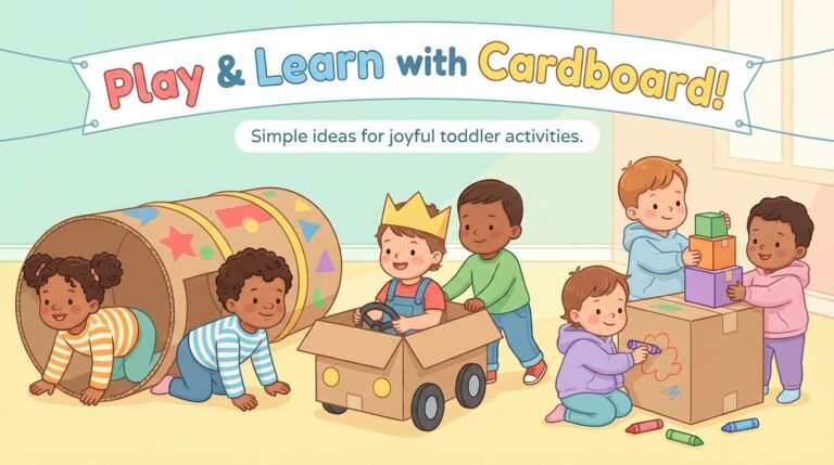 découvrez des idées d'activités ludiques et créatives avec une simple boîte en carton, spécialement conçues pour les enfants de 1 à 3 ans. stimulation et amusement garantis !