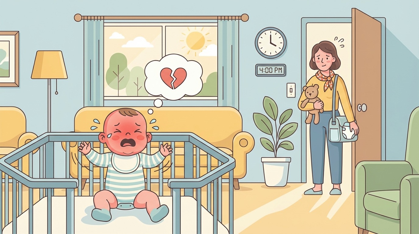 découvrez les raisons pour lesquelles votre bébé peut pleurer à l'arrivée de la baby-sitter et comment l'aider à se sentir en sécurité et apaisé.