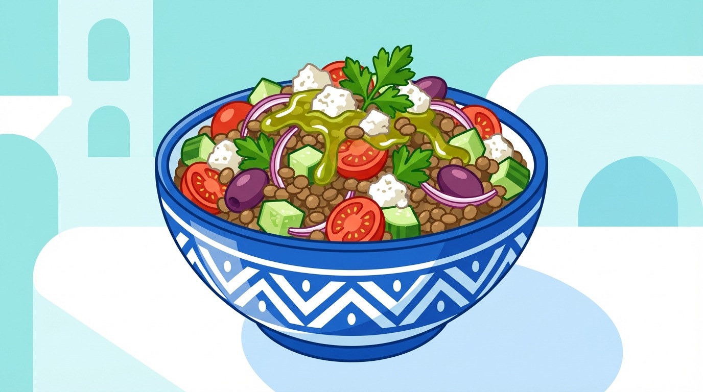 découvrez notre recette facile de salade grecque aux lentilles, parfaite pour un repas sain et savoureux. idéale pour allier fraîcheur et protéines végétales.