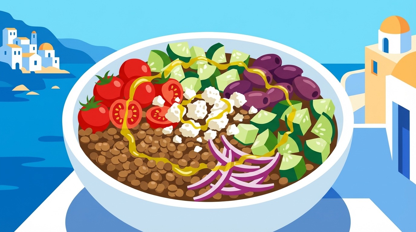 découvrez notre recette facile et saine de salade grecque aux lentilles, parfaite pour un repas léger et savoureux. fraîcheur et tradition garanties !