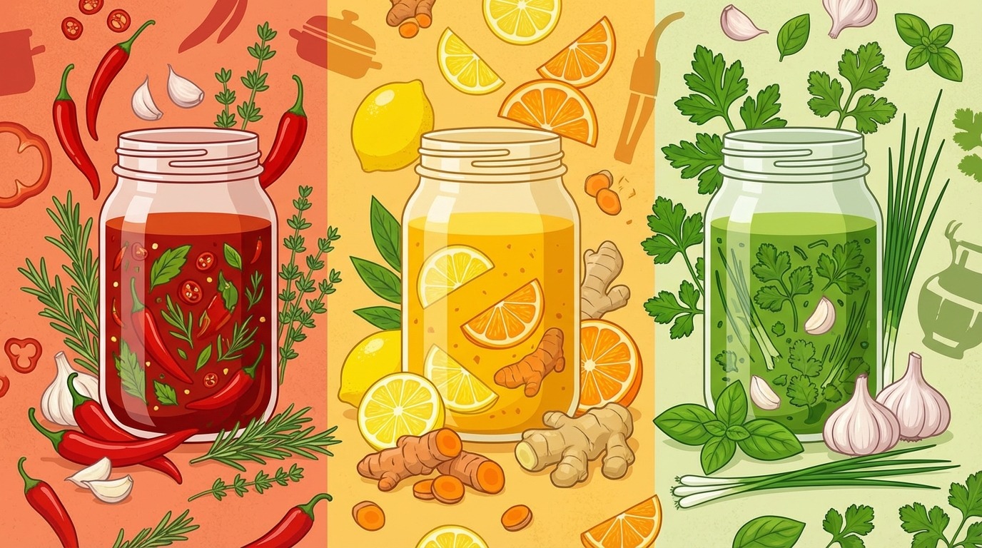 discover three savory marinade recipes to vary culinary pleasures and enhance your dishes.