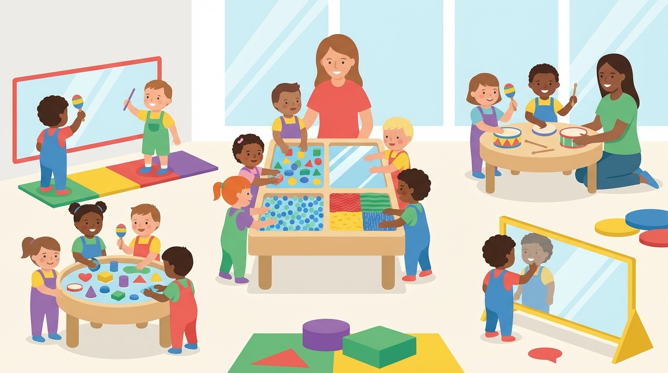 discover ideas for sensory activities adapted for young children to stimulate their senses and promote their development from an early age.