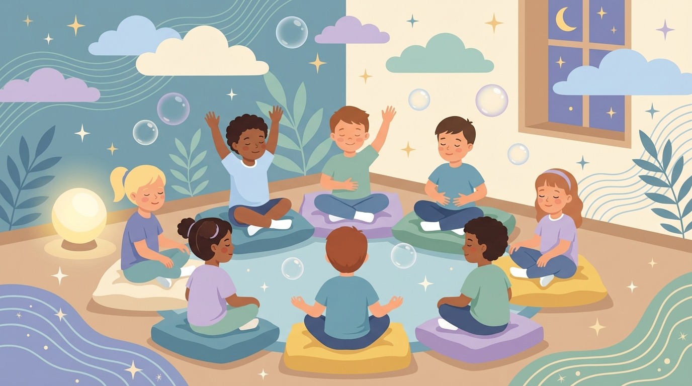 Entdecken Sie Entspannungstechniken, die speziell für Kinder entwickelt wurden, um ihr Wohlbefinden und ihre Ruhe durch dieses geführte Video zu fördern.