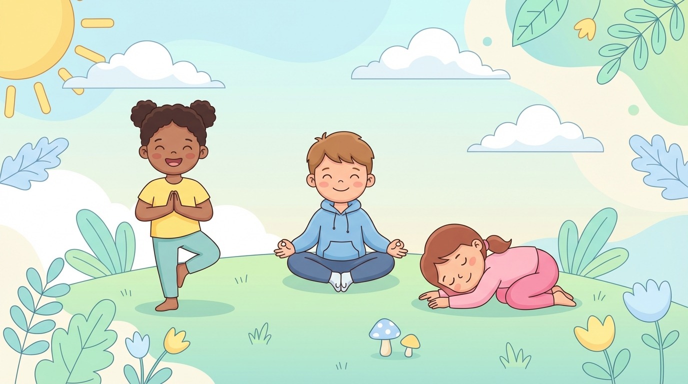 ontdek onze yoga-video voor kinderen, ideaal om de jongsten kennis te laten maken met ontspanning en welzijn via eenvoudige en speelse oefeningen.