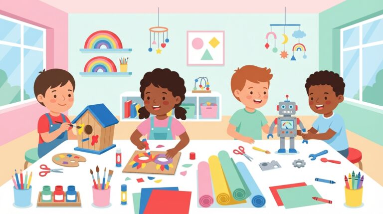 découvrez des idées de bricolages créatifs et adaptés aux enfants de 5 à 8 ans pour stimuler leur imagination et développer leur motricité tout en s'amusant.