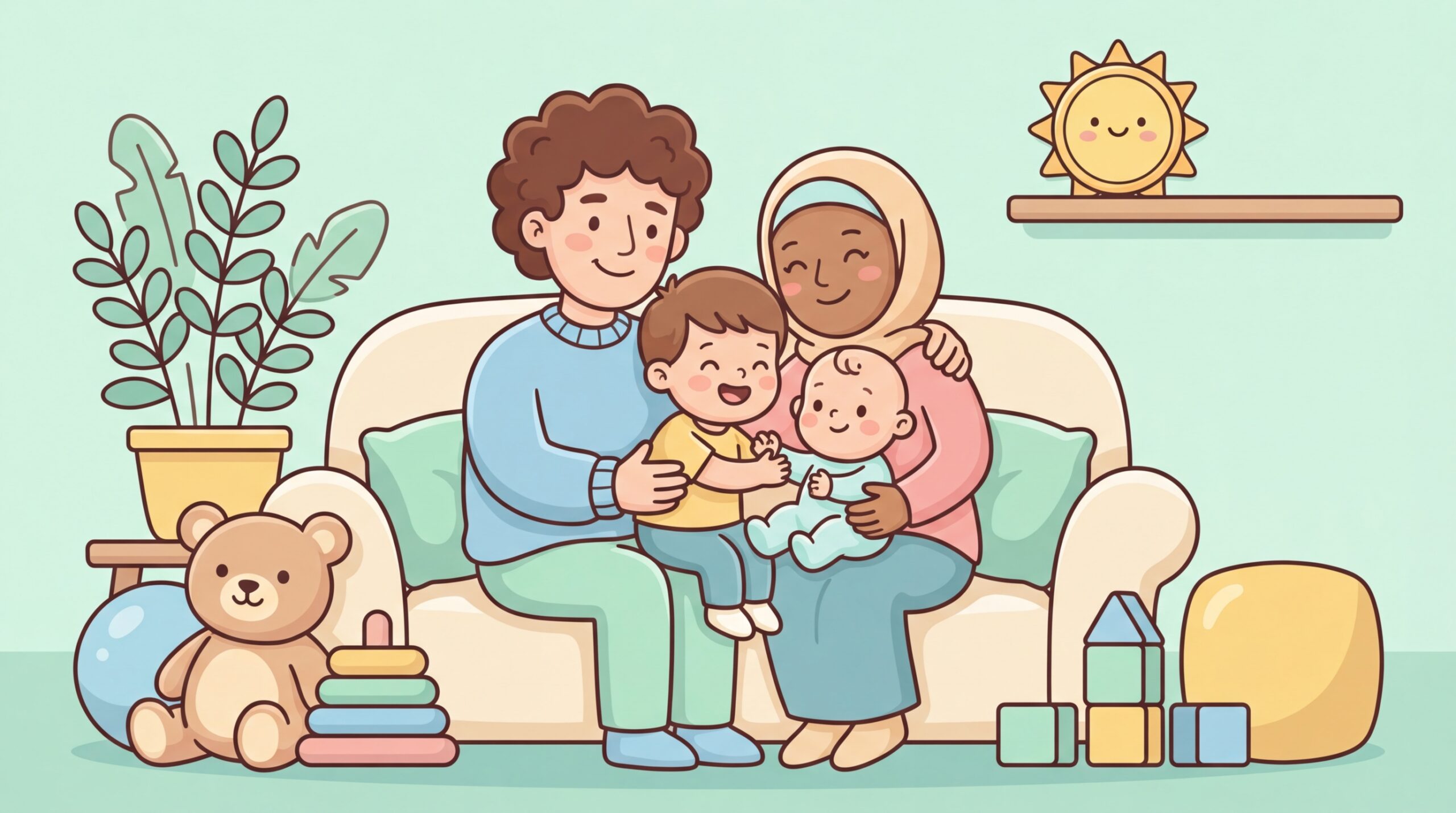 découvrez 'famille à moi', un conte doux et adapté aux enfants de 1 à 3 ans, qui célèbre la beauté et la diversité des familles.