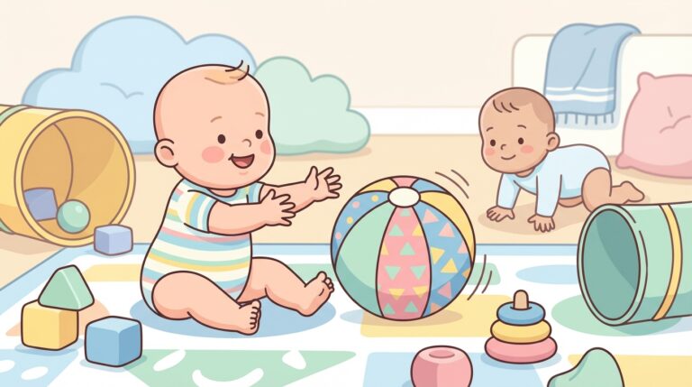 découvrez des activités ludiques avec ballon ou balle adaptées aux bébés de 6 à 12 mois pour stimuler leur motricité et éveil.