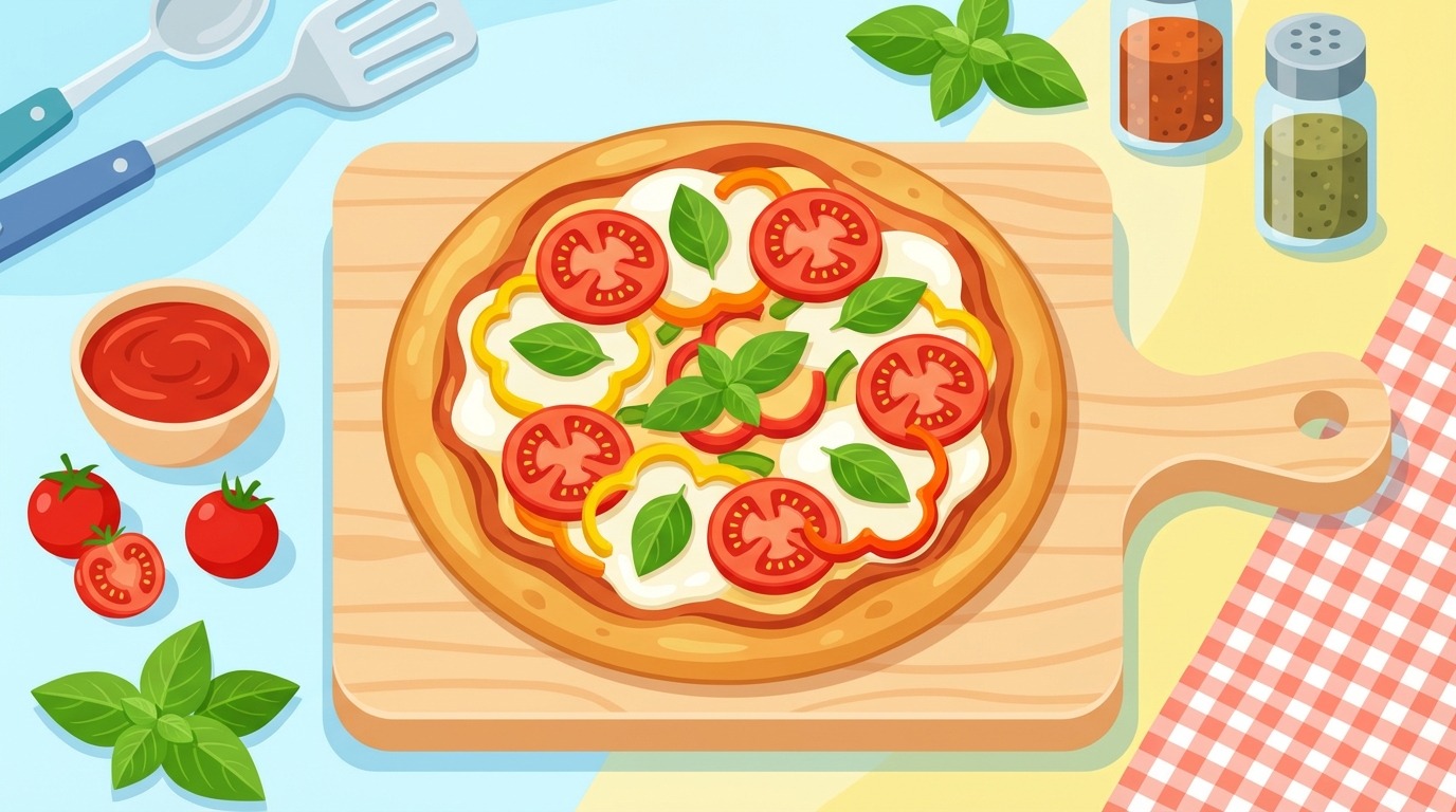 découvrez notre recette facile et rapide de pizza pita, parfaite pour un repas en famille savoureux et convivial.