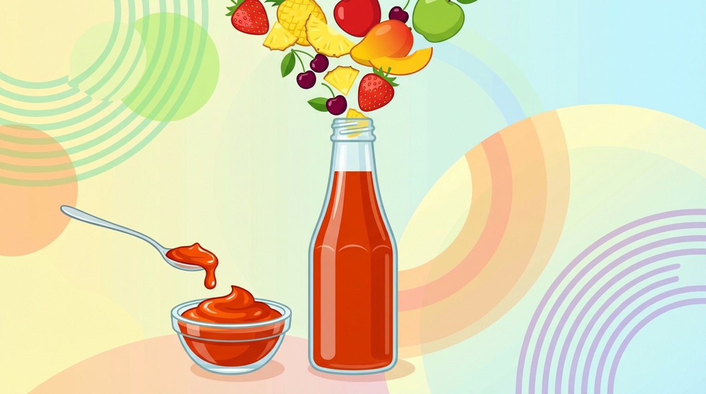 poznać nasz smakowity przepis na ketchup owocowy, oryginalną i pyszną alternatywę dla tradycyjnego ketchupu, idealną do towarzyszenia Twoim potrawom.