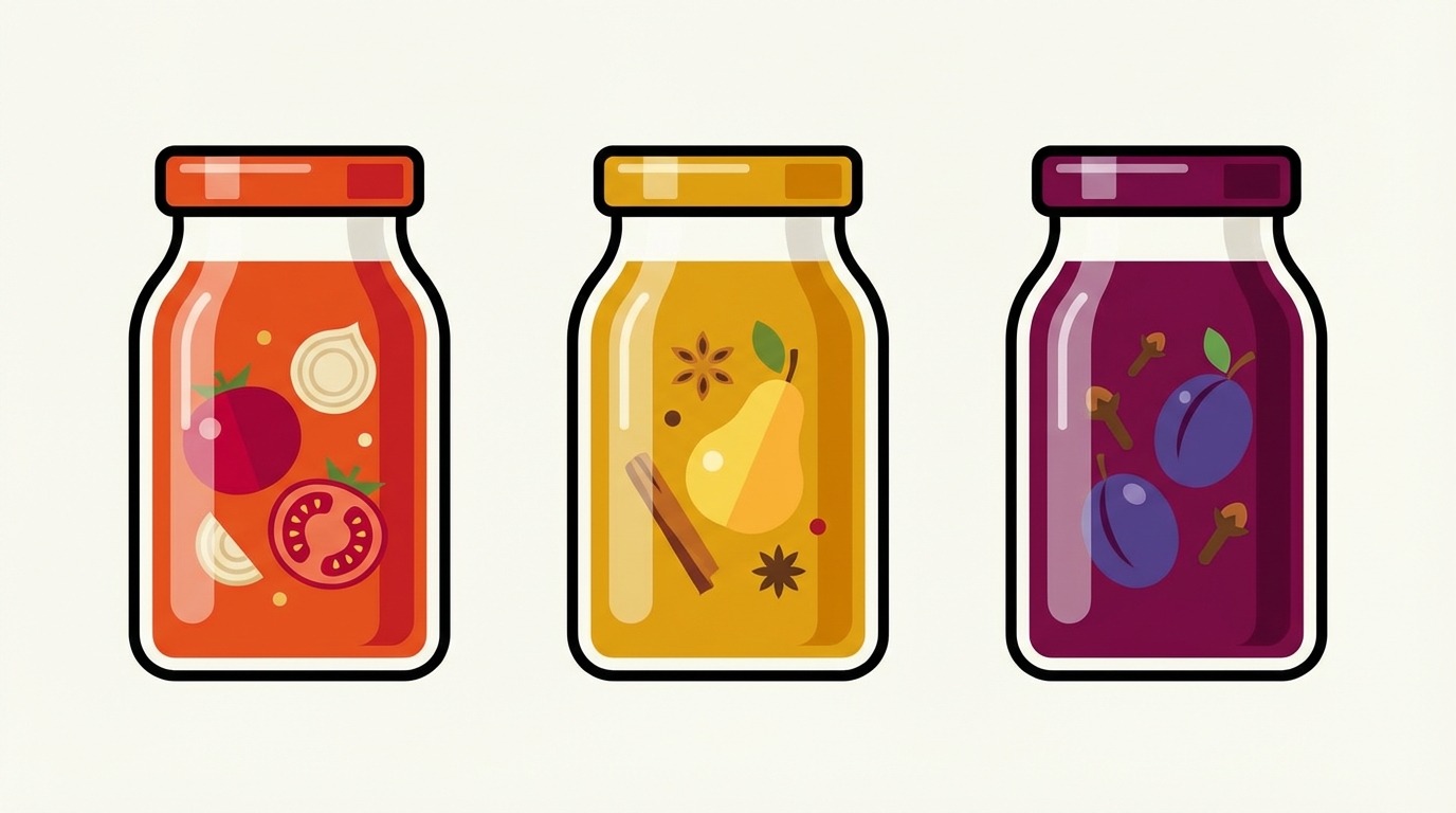 découvrez une recette originale de ketchup aux fruits, facile à préparer et idéale pour accompagner vos plats avec une touche sucrée et acidulée.