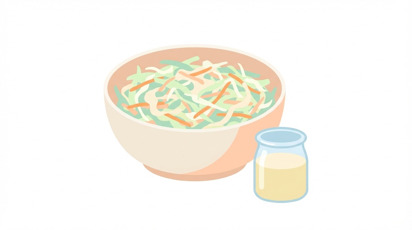 découvrez notre recette facile et savoureuse de salade de chou crémeuse, parfaite pour un repas frais et gourmand avec naitre et grandir.