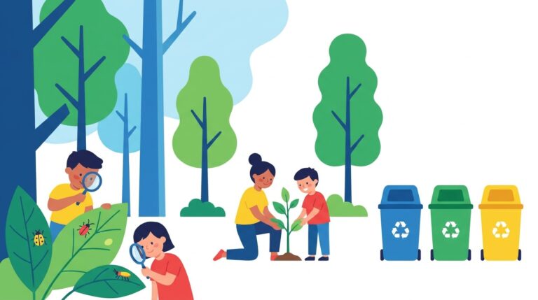 découvrez un dossier complet pour sensibiliser les enfants à l'environnement, avec des activités ludiques et éducatives visant à les responsabiliser dès le plus jeune âge.
