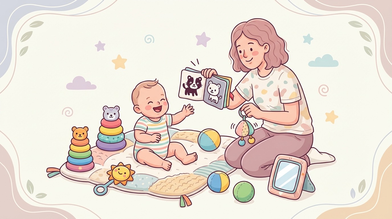 découvrez des vidéos d'activités et de jeux spécialement conçus pour stimuler le développement de votre bébé tout en s'amusant.