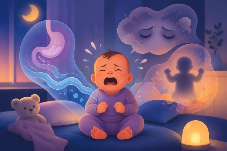 découvrez les causes des pleurs nocturnes de votre bébé : reflux, fatigue et émotions expliqués pour mieux comprendre et apaiser ses crises chaque soir.