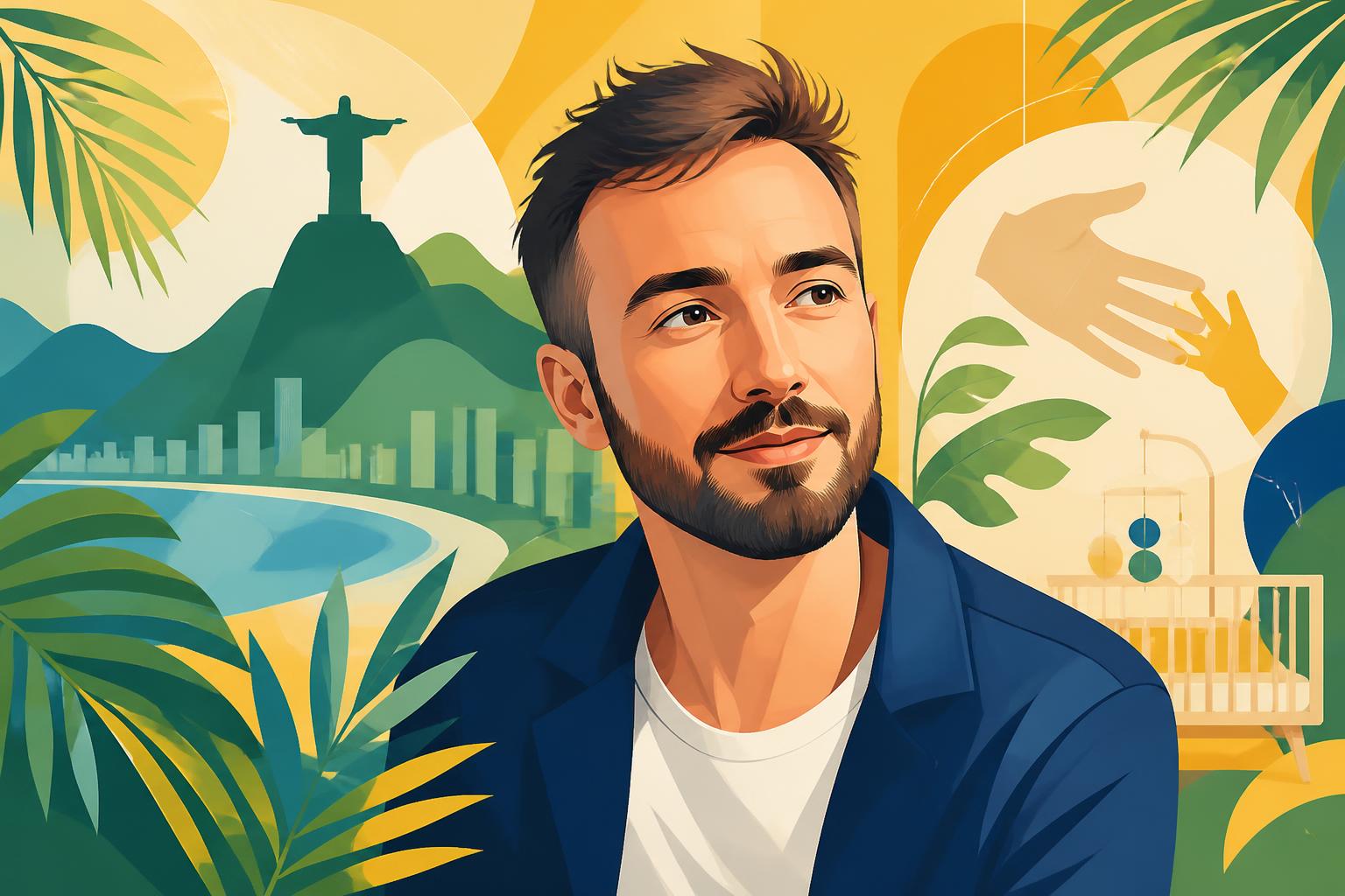 découvrez les confidences intimes de christophe willem, partagé entre son amour pour le brésil et ses projets de paternité.