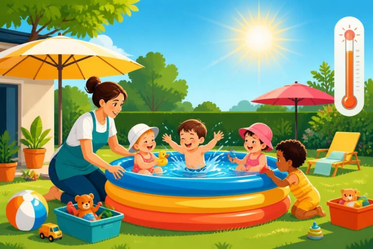 découvrez si une assistante maternelle est autorisée à installer une piscine gonflable pour ses petits accueillis durant la canicule, en respectant les règles de sécurité et de réglementation.