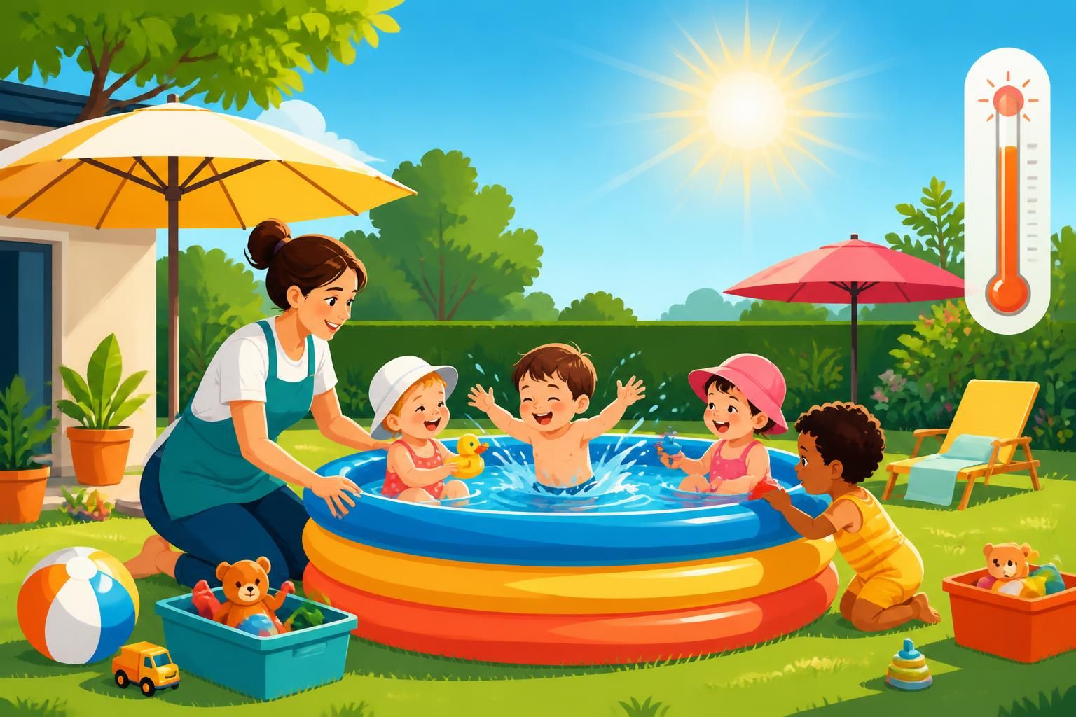 découvrez si une assistante maternelle est autorisée à installer une piscine gonflable pour ses petits accueillis durant la canicule, en respectant les règles de sécurité et de réglementation.