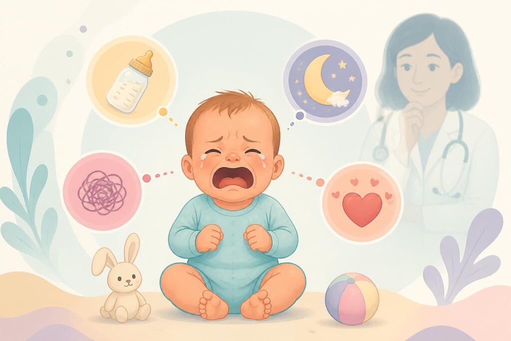 découvrez ce que les pleurs de votre bébé signifient réellement grâce aux explications d'un gynécologue. apprenez à mieux comprendre les messages de votre enfant pour mieux répondre à ses besoins.