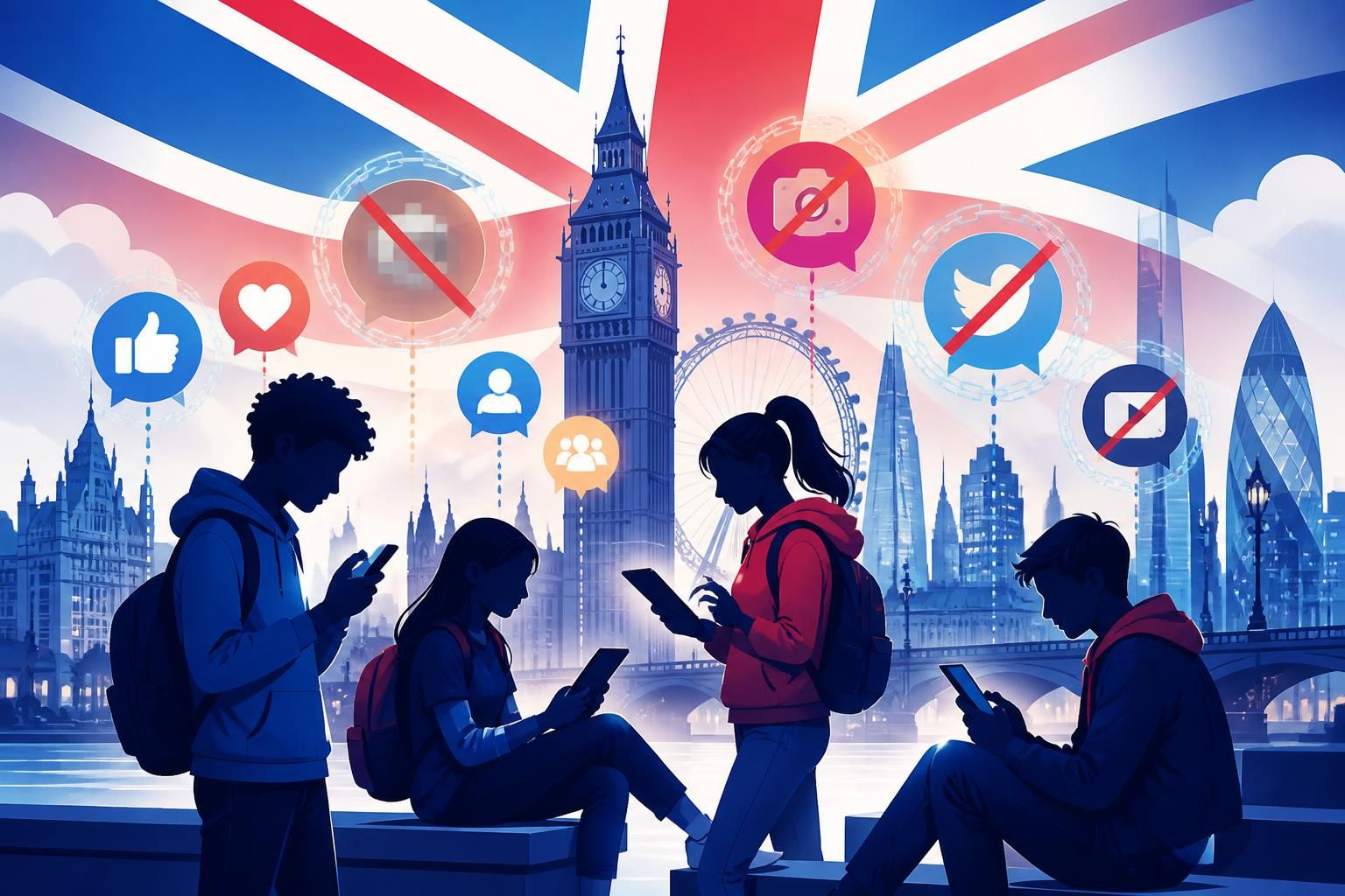 le royaume-uni prévoit d'interdire l'accès aux réseaux sociaux aux moins de 16 ans à partir de 2027, afin de mieux protéger les jeunes utilisateurs en ligne.