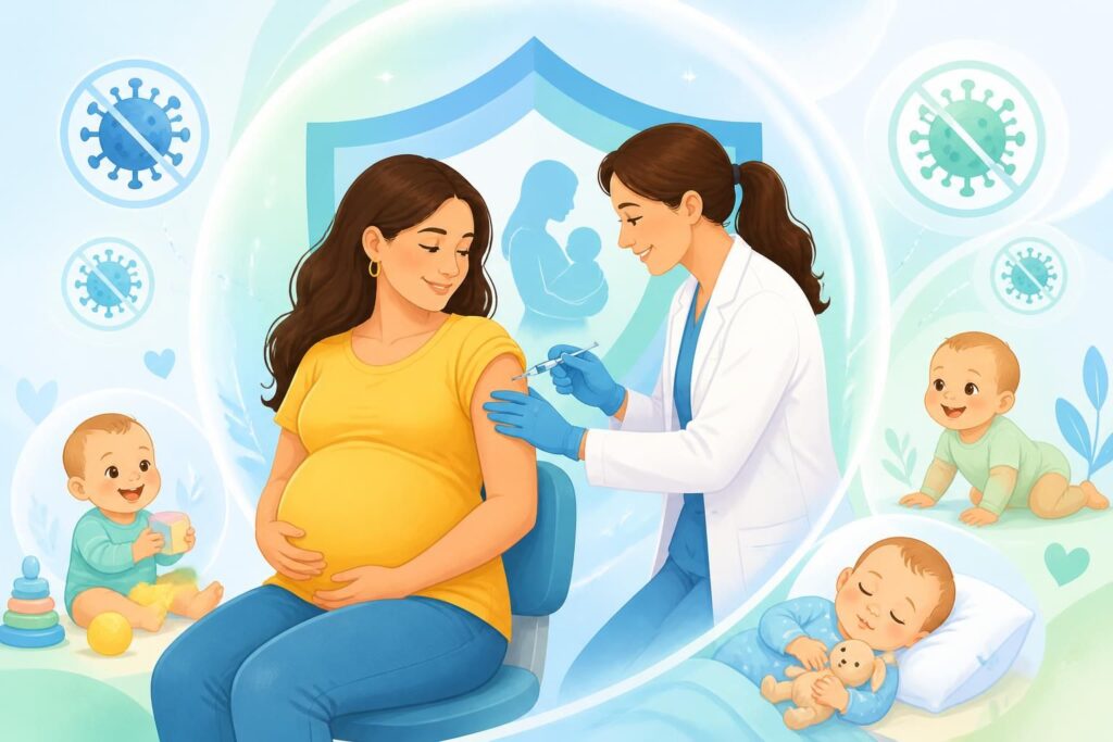 découvrez comment la vaccination contre le vrs pendant la grossesse réduit de 68 % les hospitalisations des nourrissons atteints de bronchiolite, protégeant ainsi la santé des tout-petits.