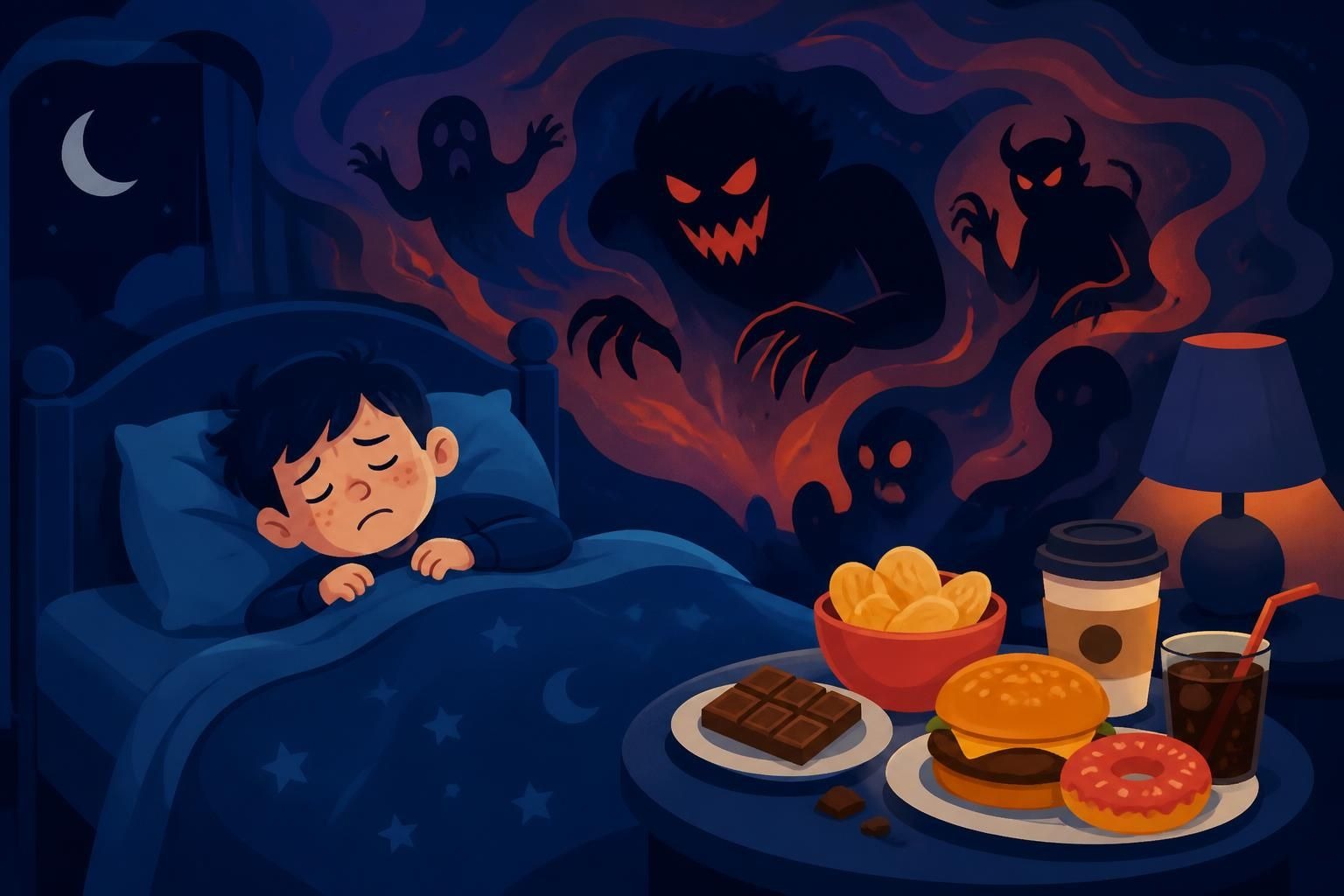 découvrez quels aliments consommés le soir pourraient favoriser les cauchemars fréquents chez votre enfant, selon une étude récente. conseils pour mieux choisir son dîner et améliorer son sommeil.